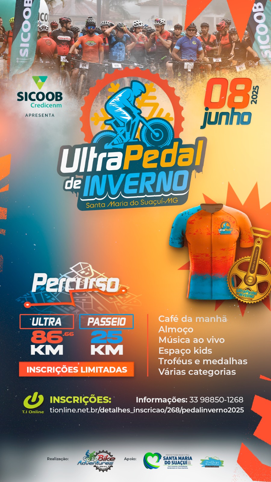 Ciclistas competindo